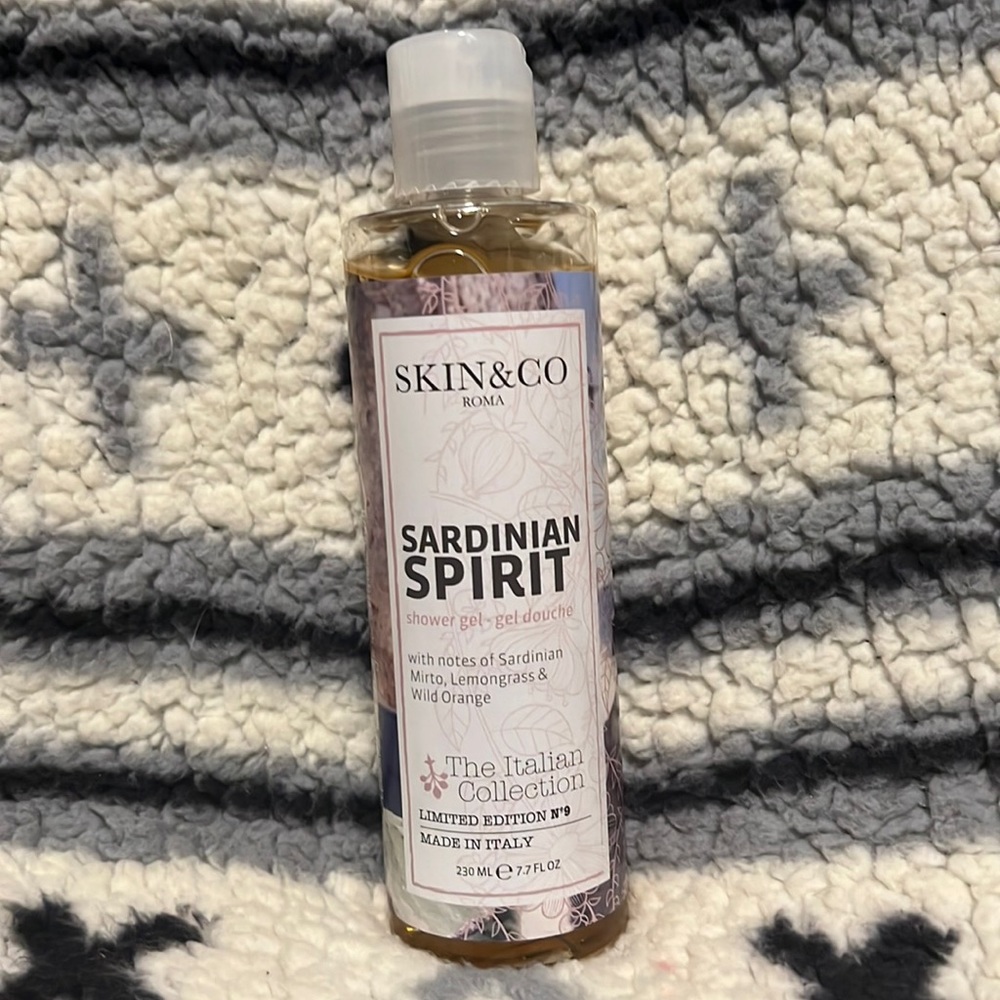 Skin & Co Sardinian Spirit shower gel/ gel douche, Sardinian motto, lemongrass…